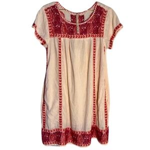 Uncle Frank 100% Linen Embroidered Dress